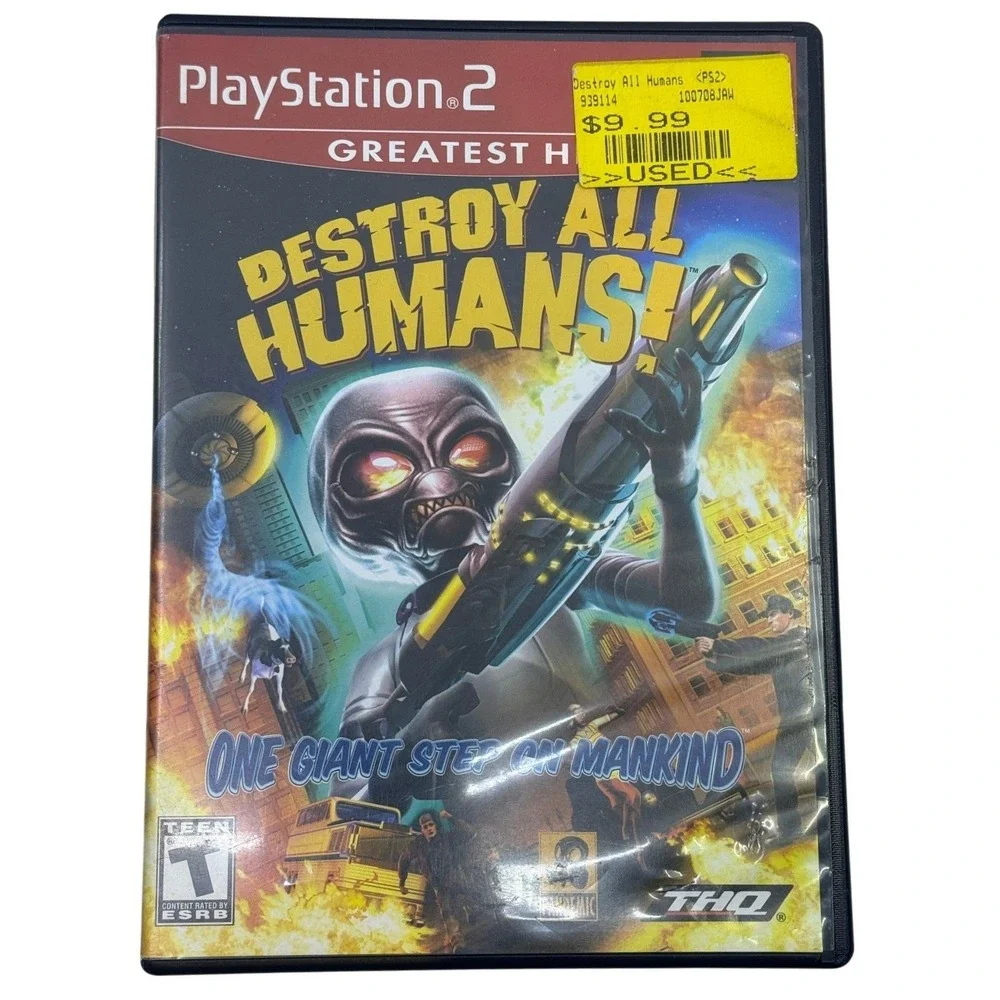 Destroy All Humans Sony PlayStation 2 PS2 Greatest Hits Game with Manual